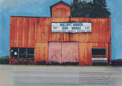 Eric Engstrom, Willapa Harbor, mixed media