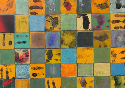 Will Thoms, Stain, mixed media on plywood, 29 x23.5 ins., 2013