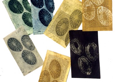 Dylan Welch, loose pages etching