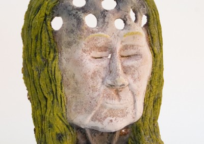 Mimi Abers, Elegy for Mom, glass, 14 x 12 x 3 ins