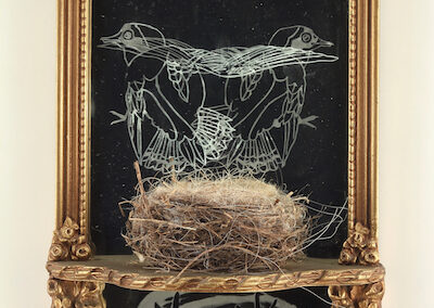 t.c. moore, reflections, mixed media