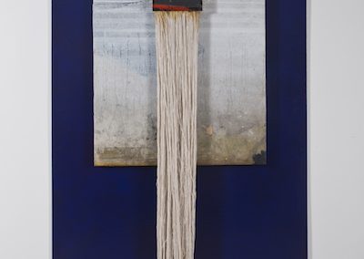 Glenn Carter, A Great Volume of Connection, acrylic oil, oil-bar, shellac, and mixed media, 96x48x12
