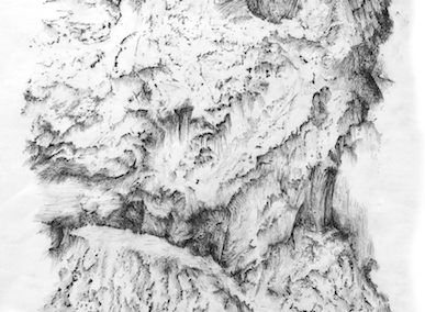 Zea Morvitz, Rathlacken,ink and graphite on paper, 31x25
