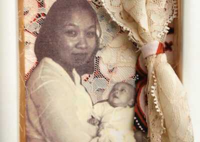 Irene Wibawa, Oma Veronica. 5 x 7 mixed media on acetate