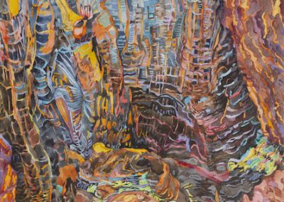 Linda Macdonald, The Whirl Within, watercolor-30inx22in