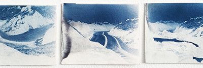 Hannah Perrine Mode - Ice Fields, cyanotype on paper VR