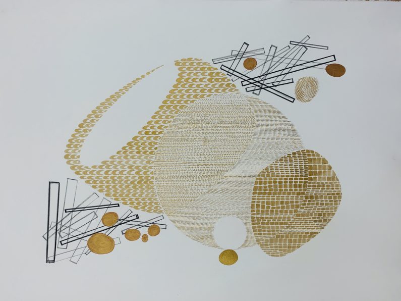 Austin_Buckingham_Gold Study1_Monotype_22x30