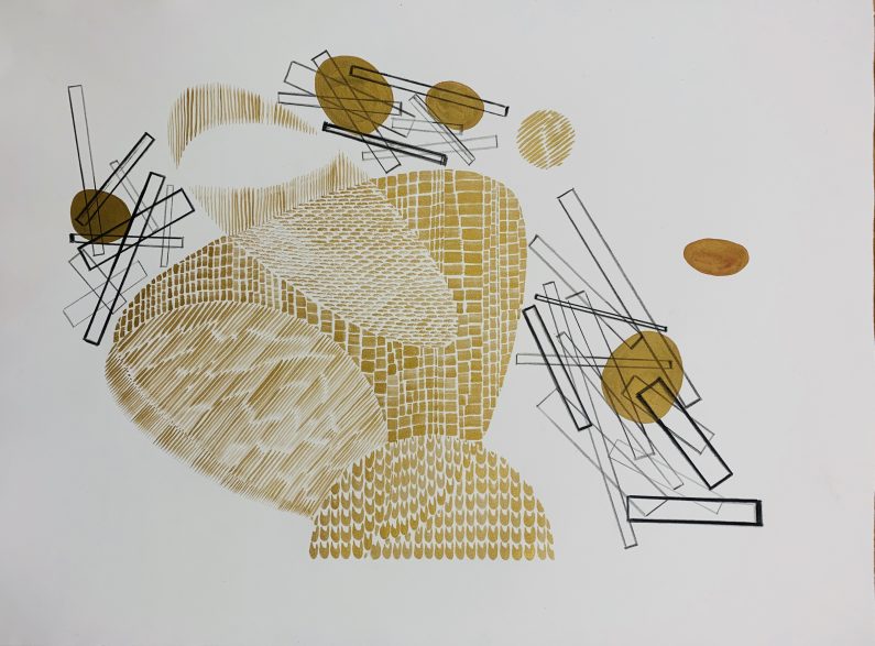Austin_Buckingham_Gold Study2_Monotype_22x30