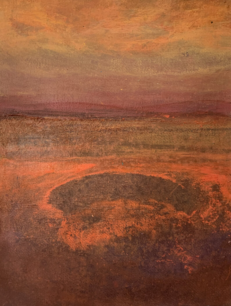 Ayumi Kie Weissbuch, Wildfires, Acrylic, 15 x 11