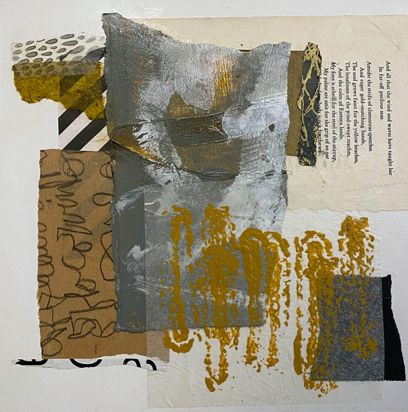 Valerie Corvin, United We Stand, Mixed media and collage