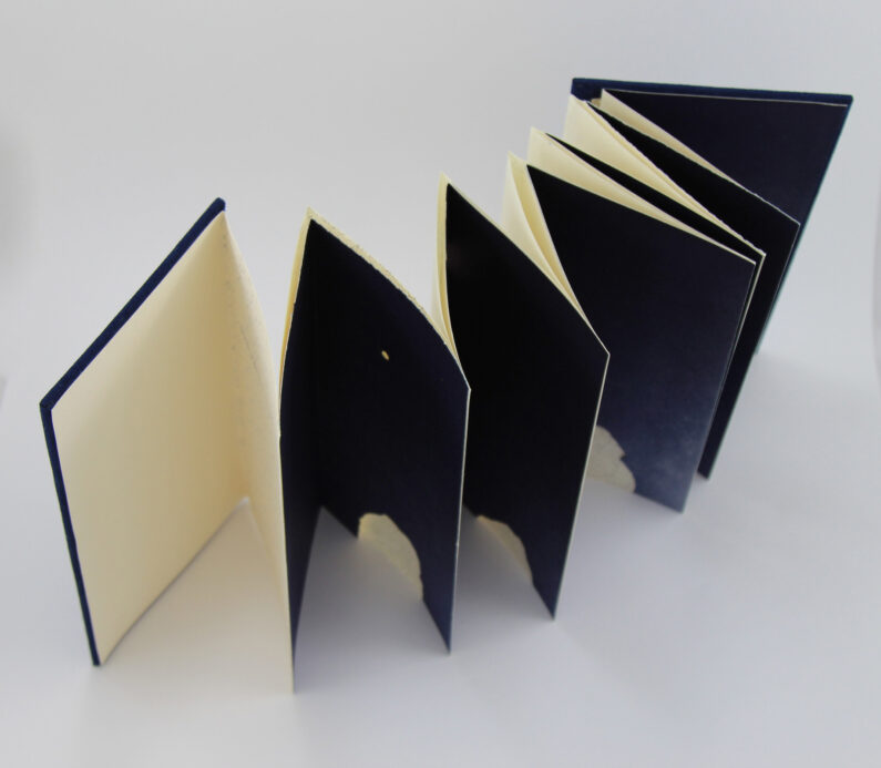 Rhiannon Alpers, Whispering Stones, artist book, 9 x 5 x .5 in, 2021