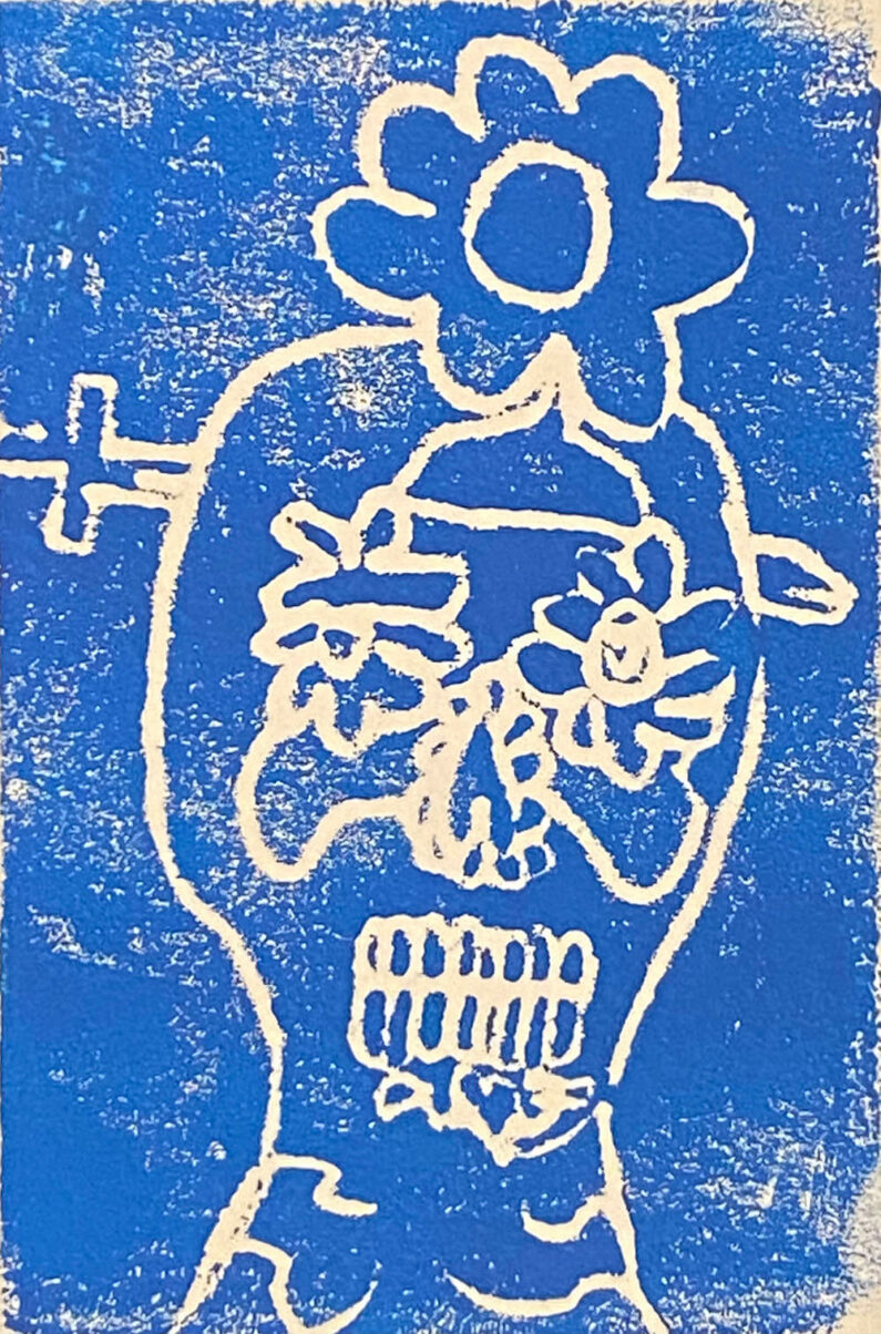 Adolfo Untitled 2, Linocut 9in x 12in