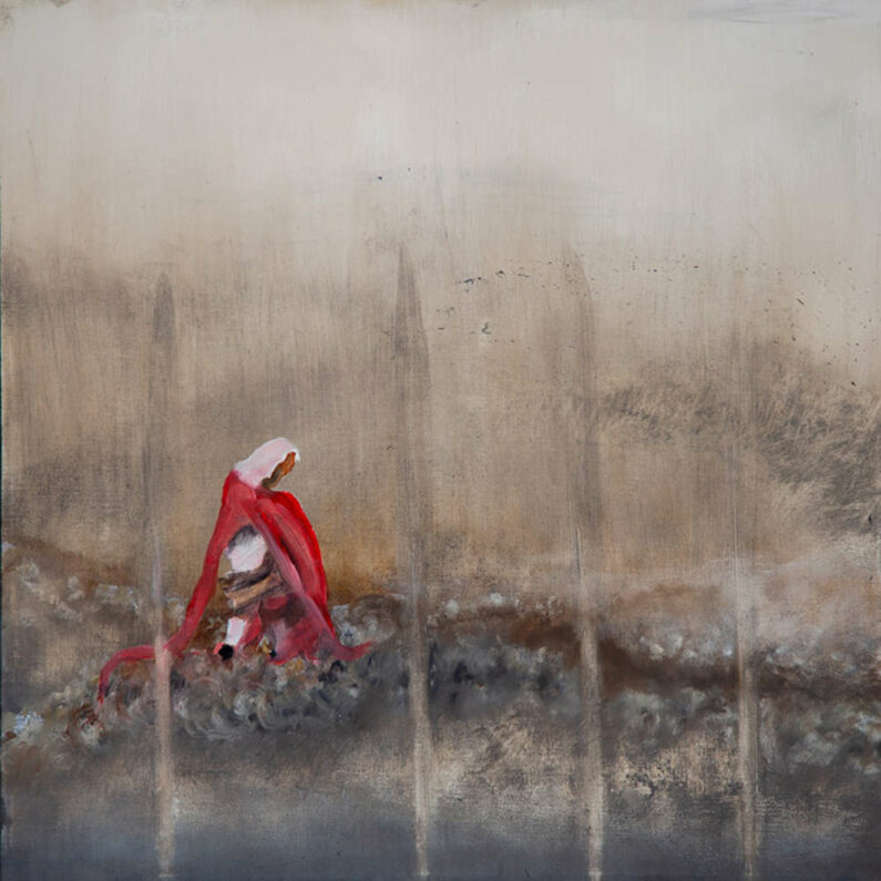Igor Sazevich - Looking To Lie Down - Oil On Canvas, 24in H x 24in W x 1in D