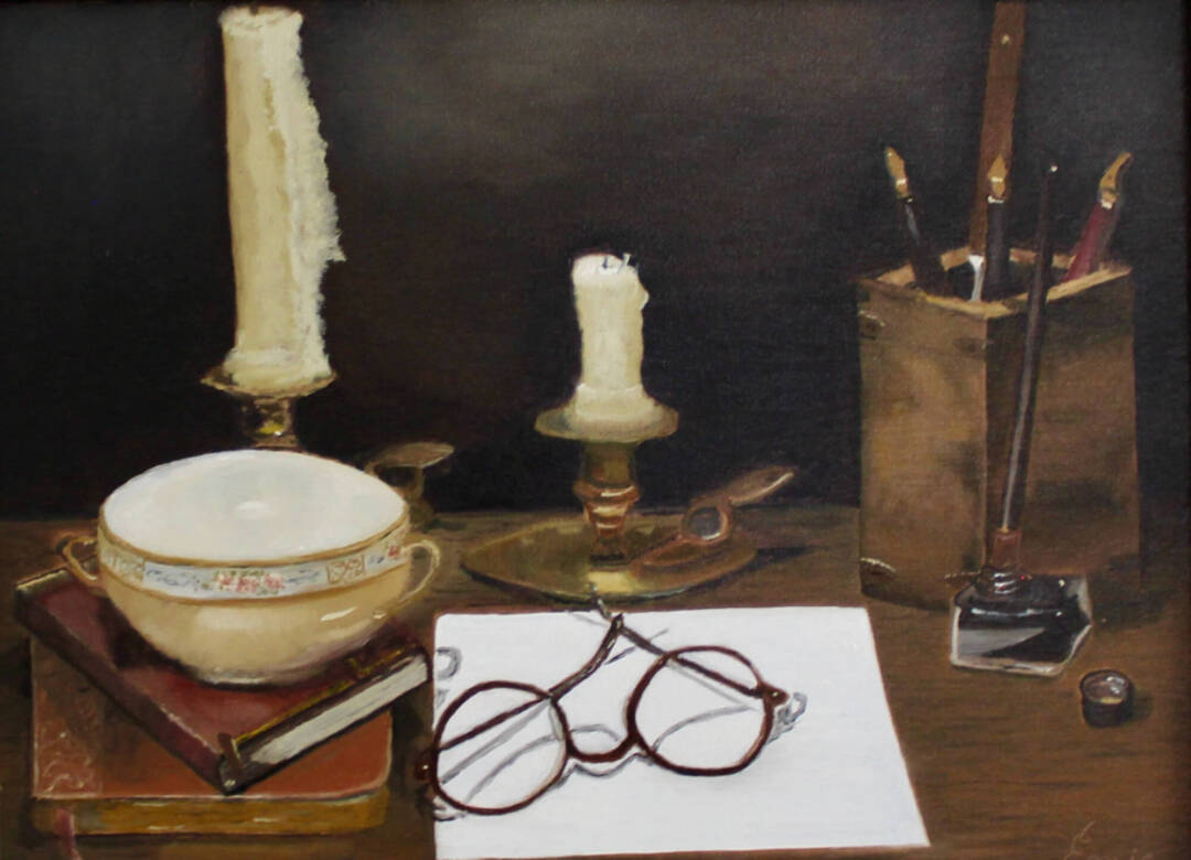 e a zappa - Still Life - 0il - 12in x 18in