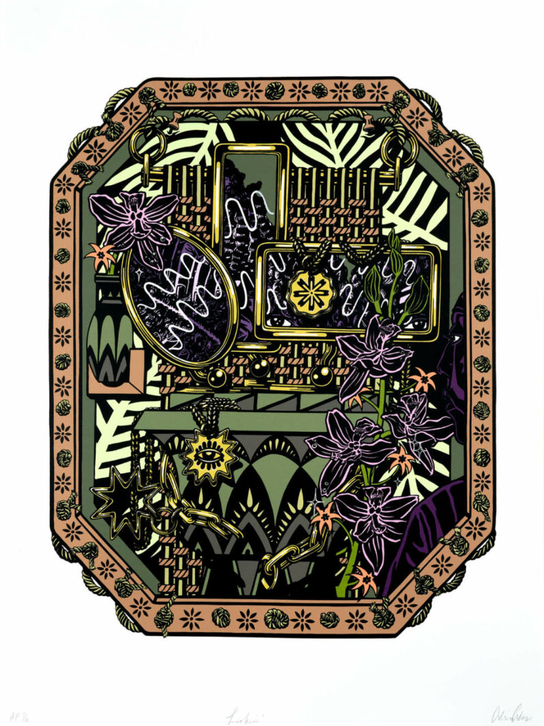 Adrianna Adams - LOOKIN - screenprint, 18x24