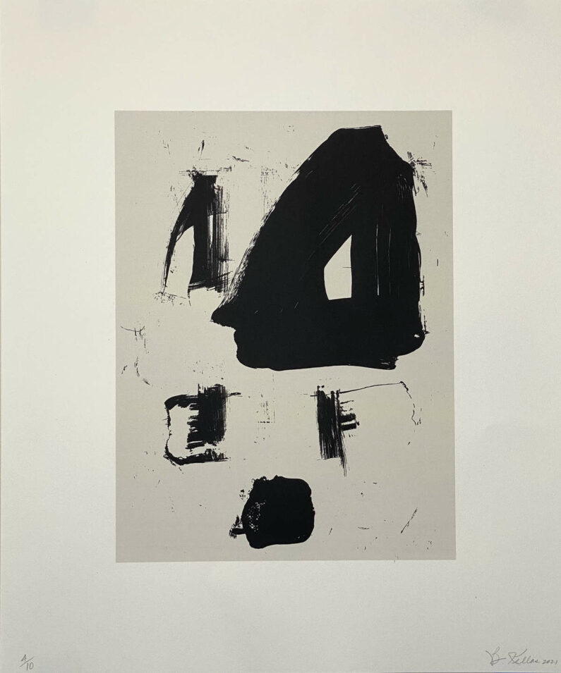 Betsy Kellas - Untitled - Two Color Screen Print on BFK Rives, 24inx20in