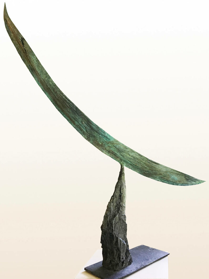 Kristin Lindseth - Embarkation - bronze - 48 x 45 x 6 ins