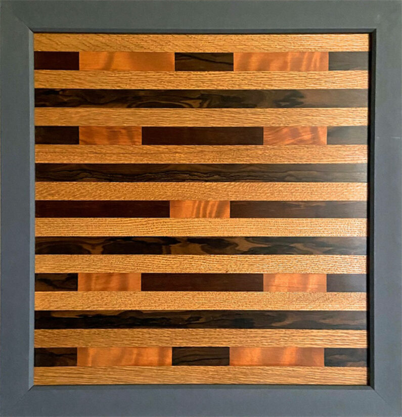 Bruce Mitchell - Cross Town Traffic - Wood Sculpture, 19inHx16inW