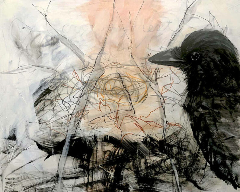 Monica Bryant - Lookout - Mixed Media - 24in x 30in