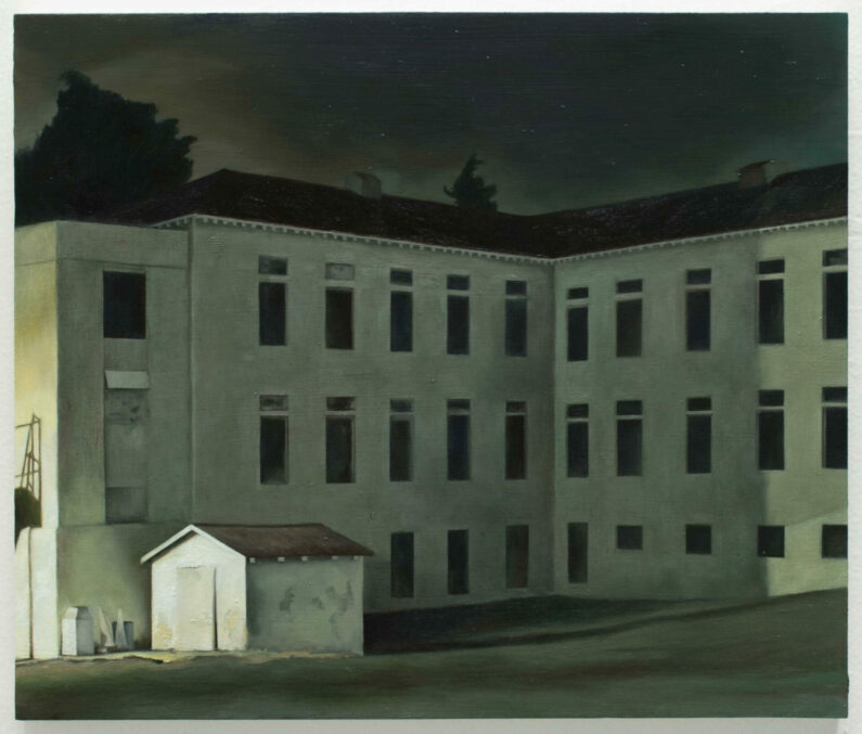 Nicole Irene Anderson-The Trap-Oil on panel-11 x 13 x 1 in