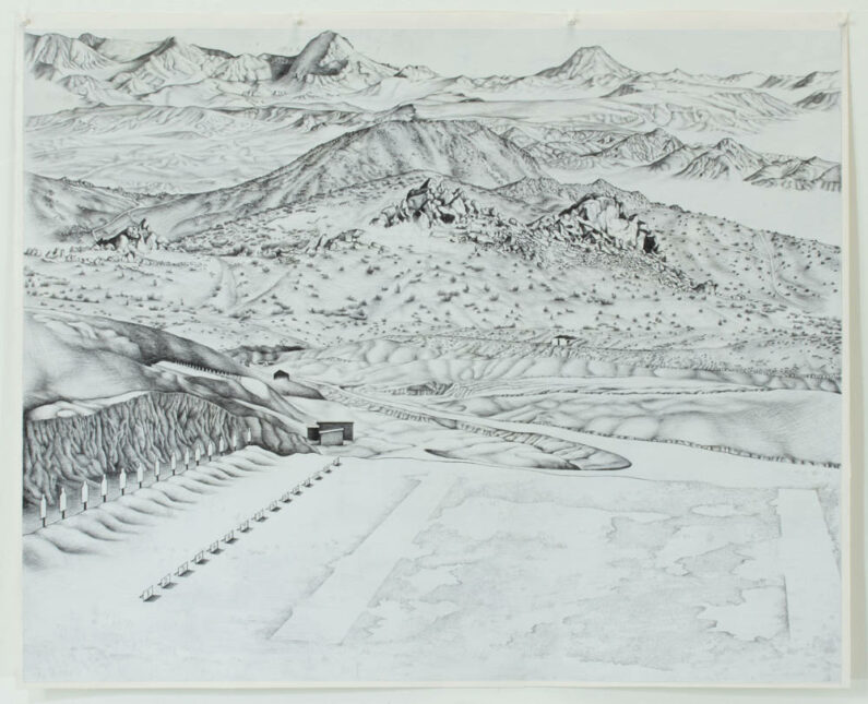 NicoleIrene Andeson - Target Practice - Oil and Graphite Pencil On Paper - 34in x 42in