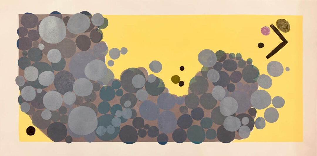 Austin Buckingham - Untitled 1 - Monotype WoodPanel - 20in H x 40in W x 2in D