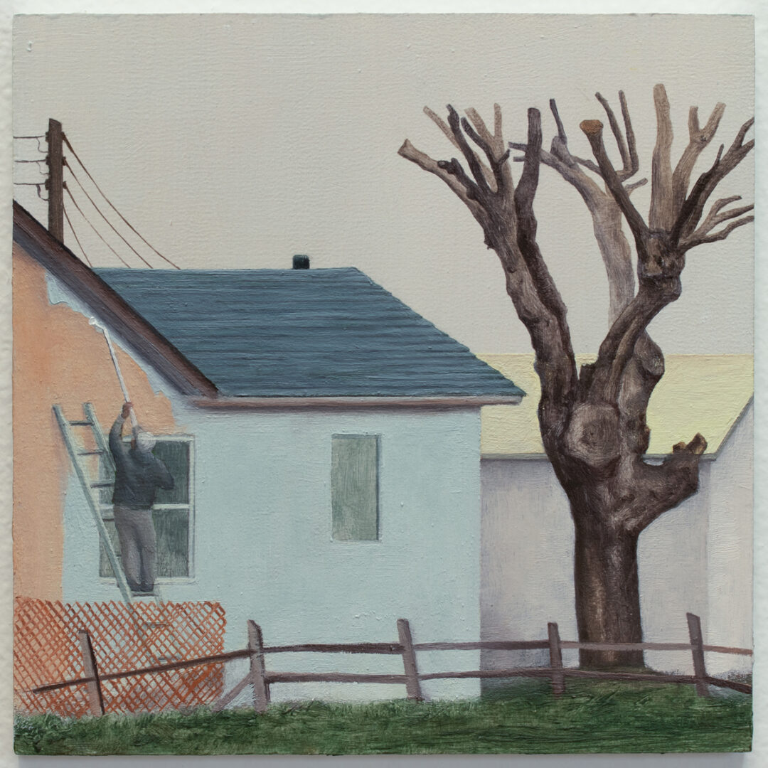 Nicole Irene Anderson - Countrymen - Oil On Hardboard - 6in x 6in