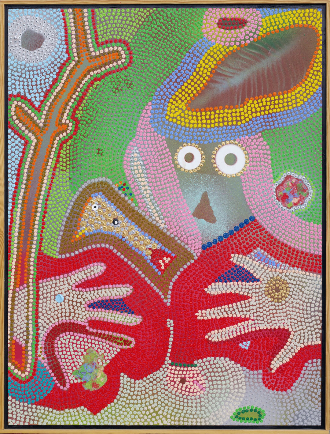 Steve Pring - Face No 2 - Painting - 25in x 19in