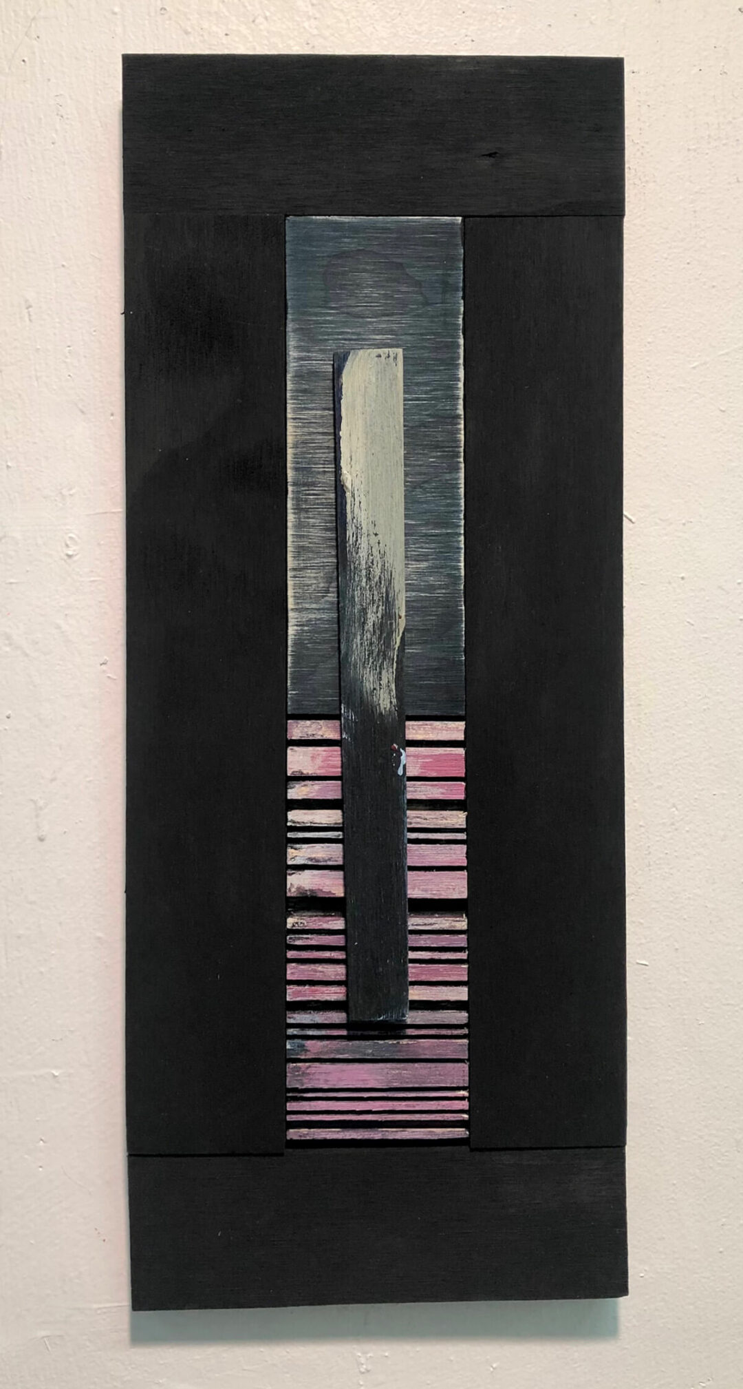Steven Hurwitz - This Thing Is Real - painted wood construction - 18inH x 8inW x 1inD