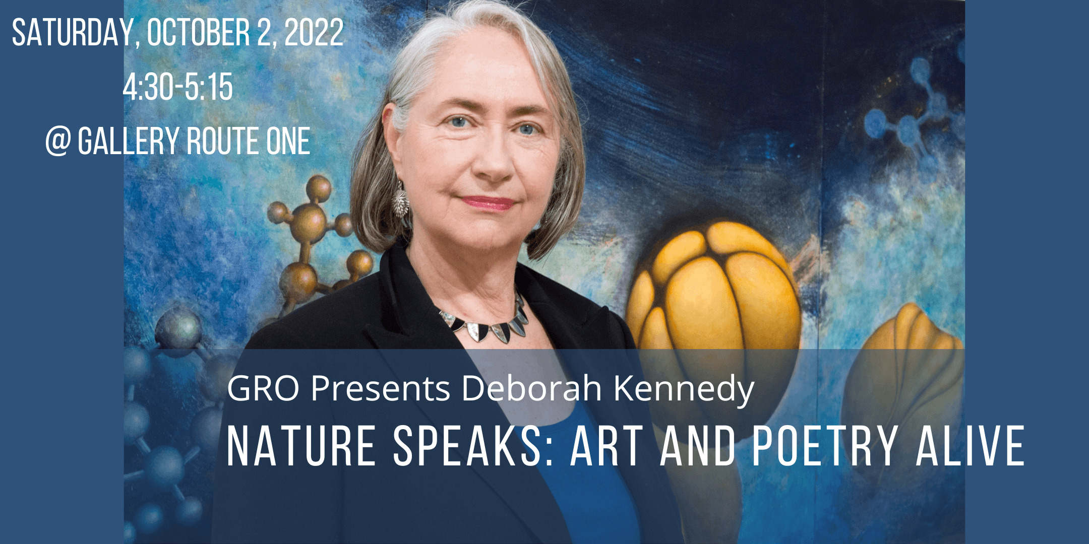 Portrait of Deborah Kennedy for presentation of Nature Speaks Listening Together