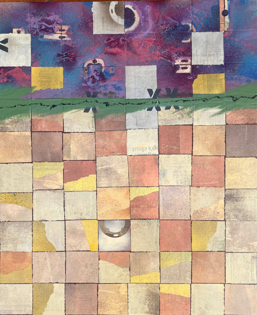 Will Thoms - FIVE - Mixed Media Painting - 30in x 24in