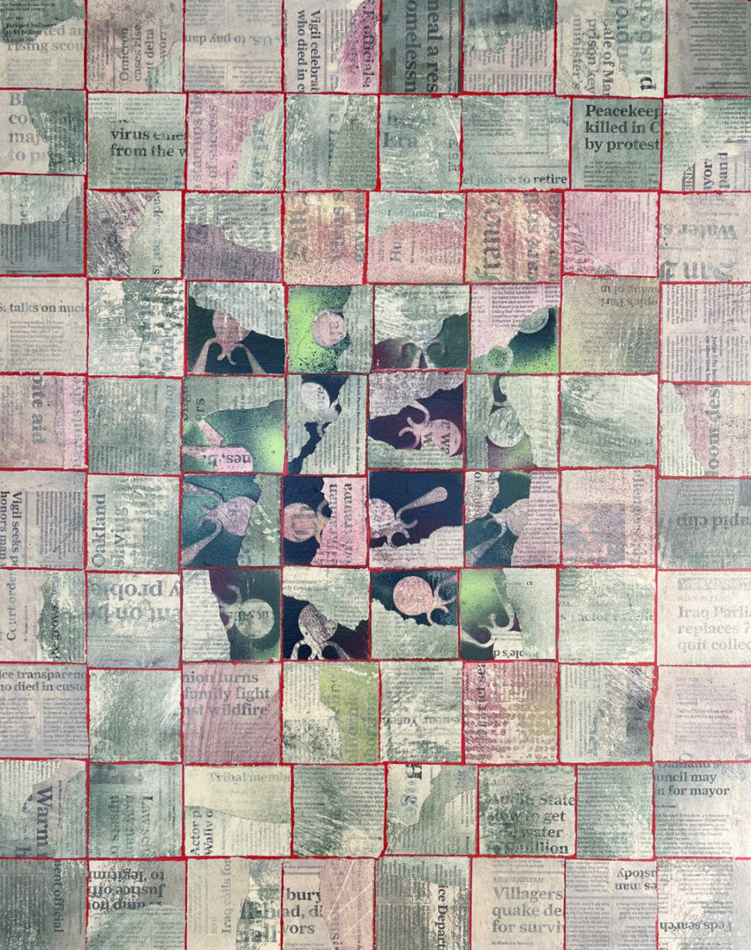 Will Thoms - TEN - Mixed Media Painting - 30in x 24in