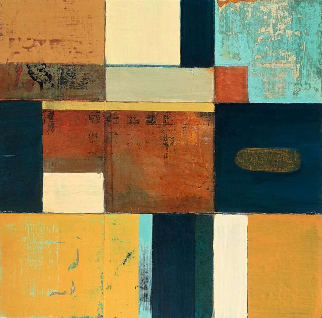 Deborah Hall - Havasu Memory - Acrylic and Mixed Media - 11.75x11.75