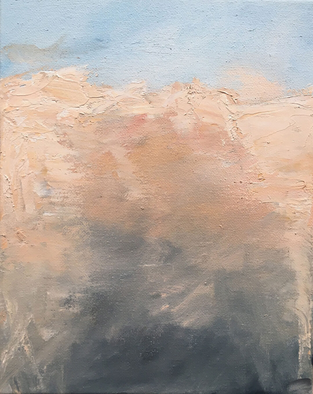 Jenny-Lynn Hall - Changing Horizons Study 2 - Oil on Canvas - 10in x 8in