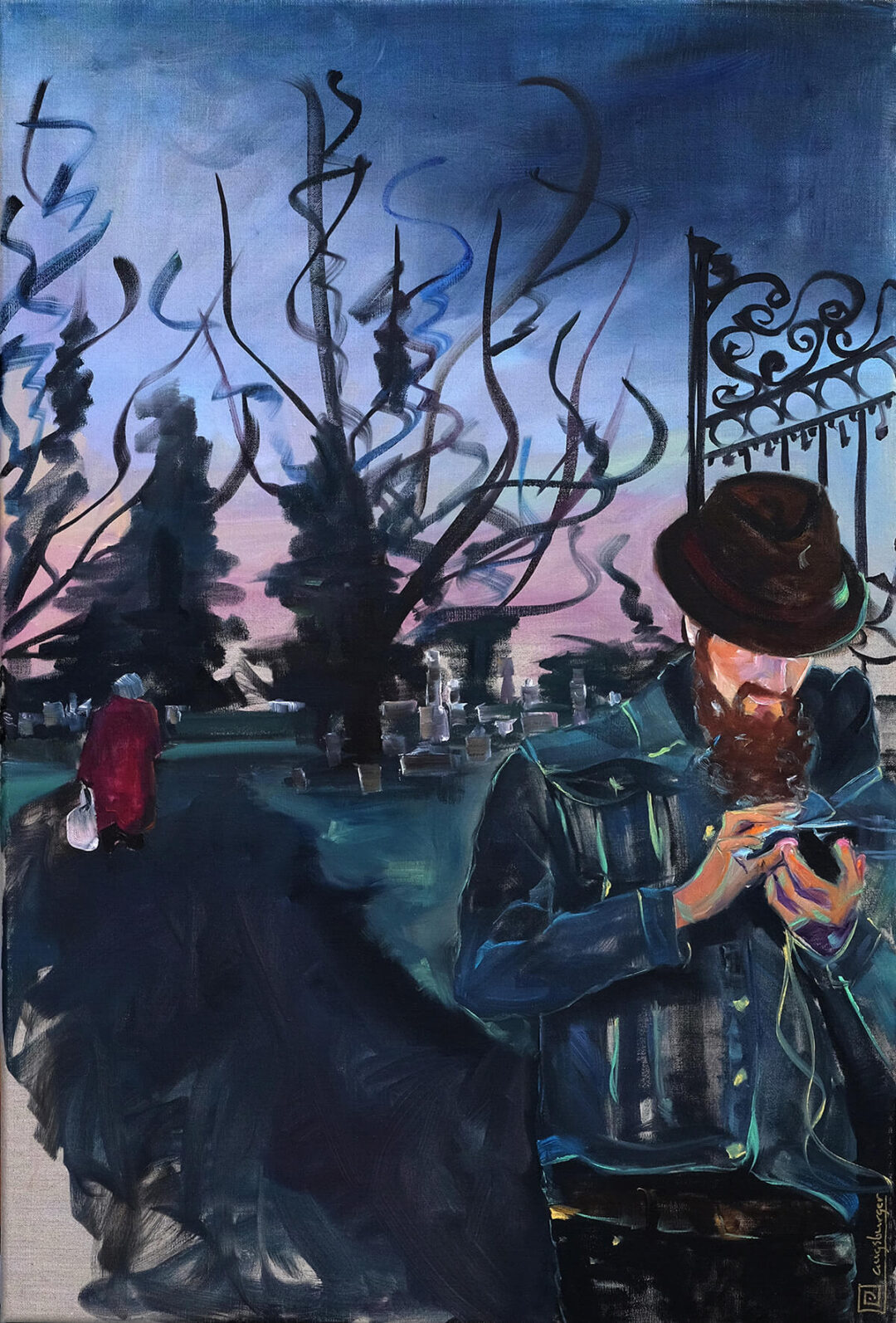 Pat Augsburger - Last Stop - Oil on Linen - 24in x 36