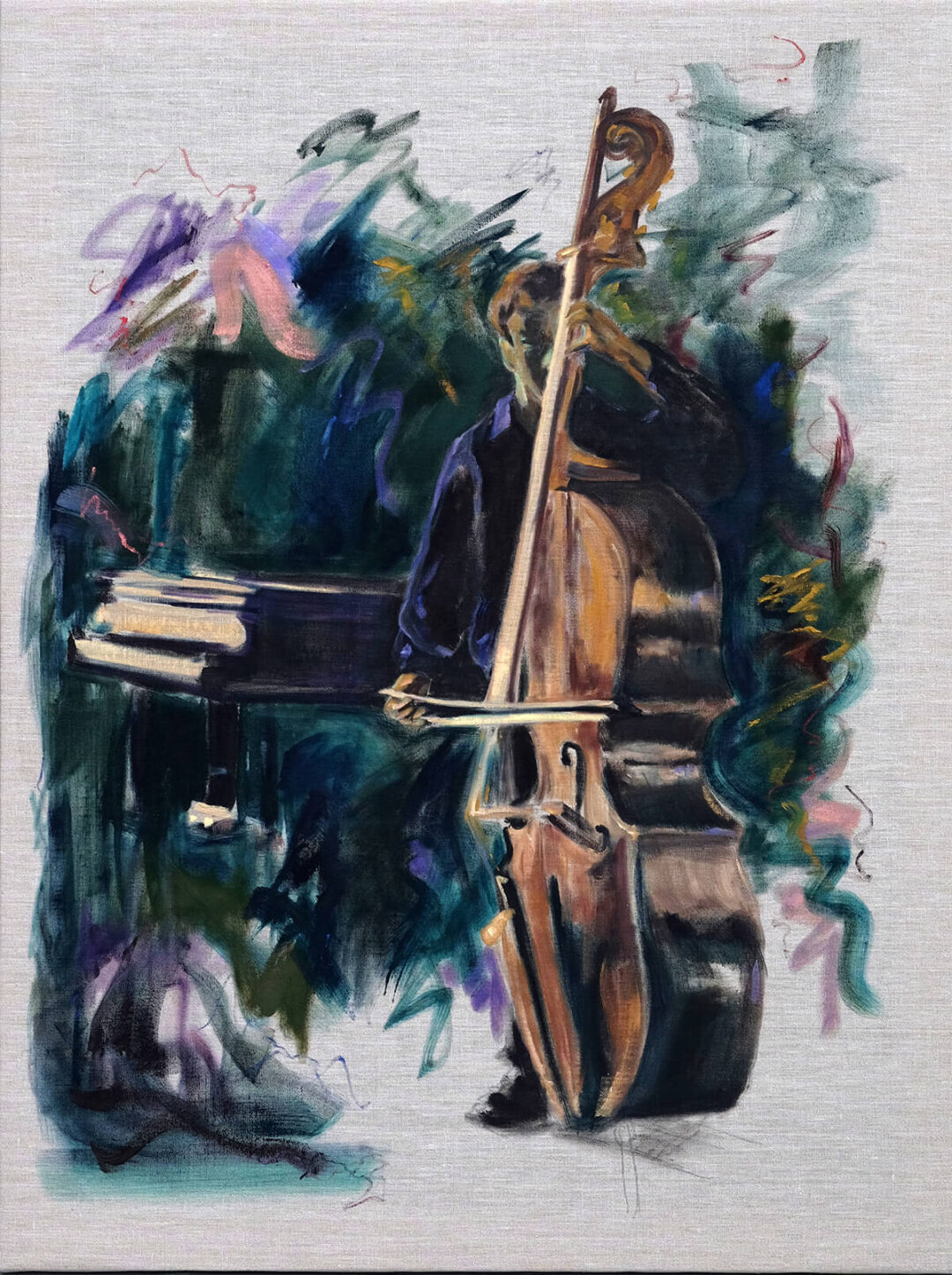 Pat Augsburger - Standing in the Shadow - Oil on Linen - 30in x 40in
