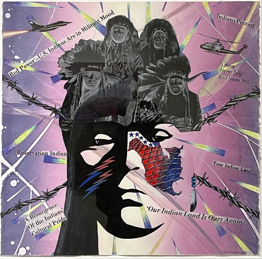 Jean LaMarr - Ancestors Were Warriors - monotype