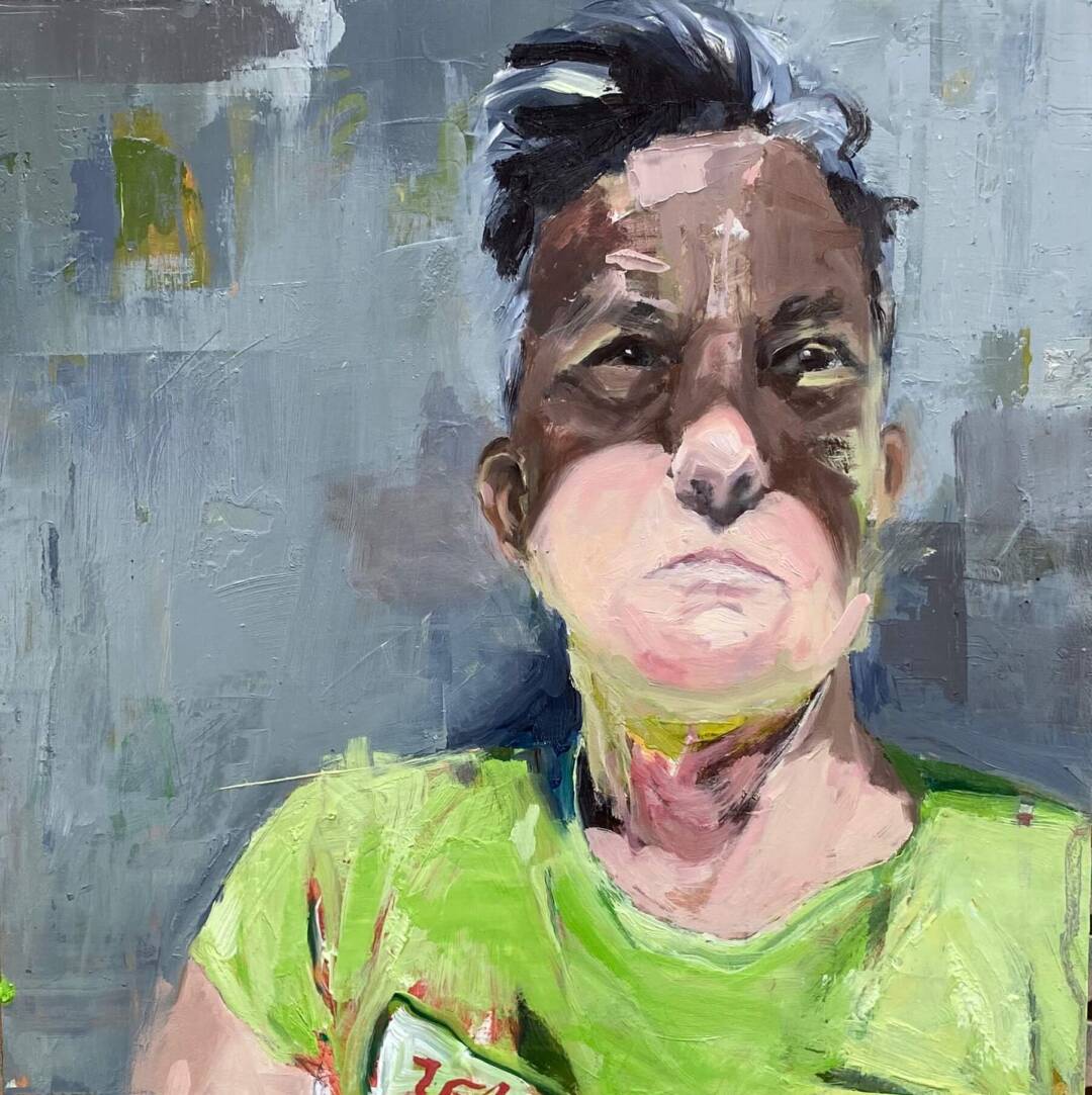 Kelley Berg - Kelley Green - oil on panel - 12x12 - 2023