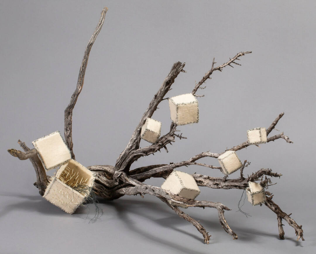 Renée Owen - Flight of the Farsaken - Fiber Sculpture - 19inHx30inWx17inD