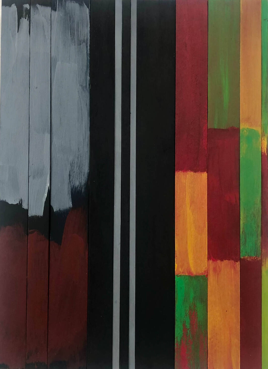 Steven Hurwitz - I'm Alright - Polychrome Wood - 10in x 15in x 1in