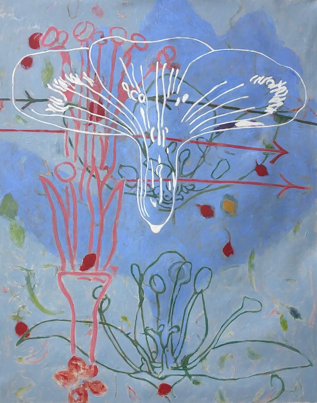 Patti Trimble_History of Flowers 3_oil on linen_38x31