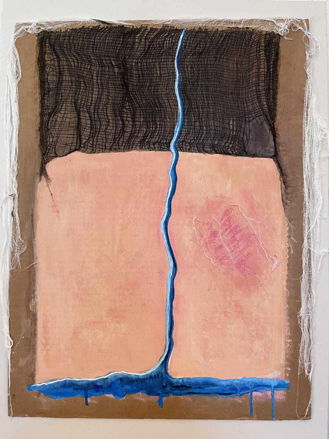 Ellen Vogel Embodied mixed media 29x21 framed