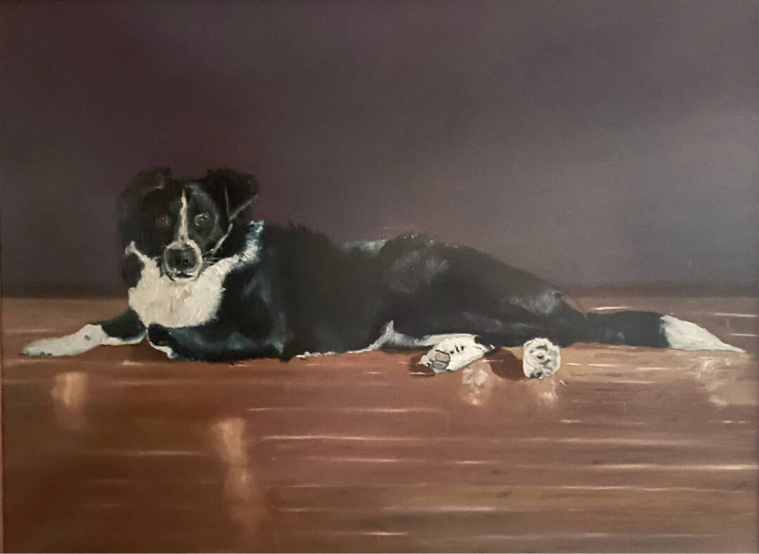 e a zappa - Bella - oil - 30in x 42in