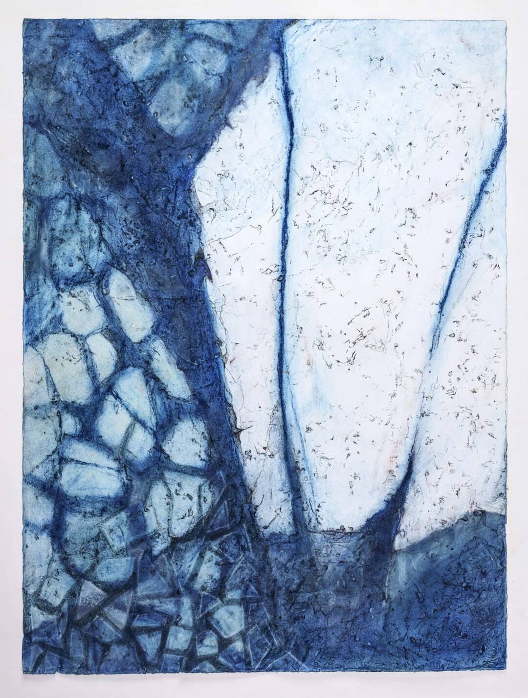 Jizell Albright - Ice Melt #2 - Drawing - 22in x 30in