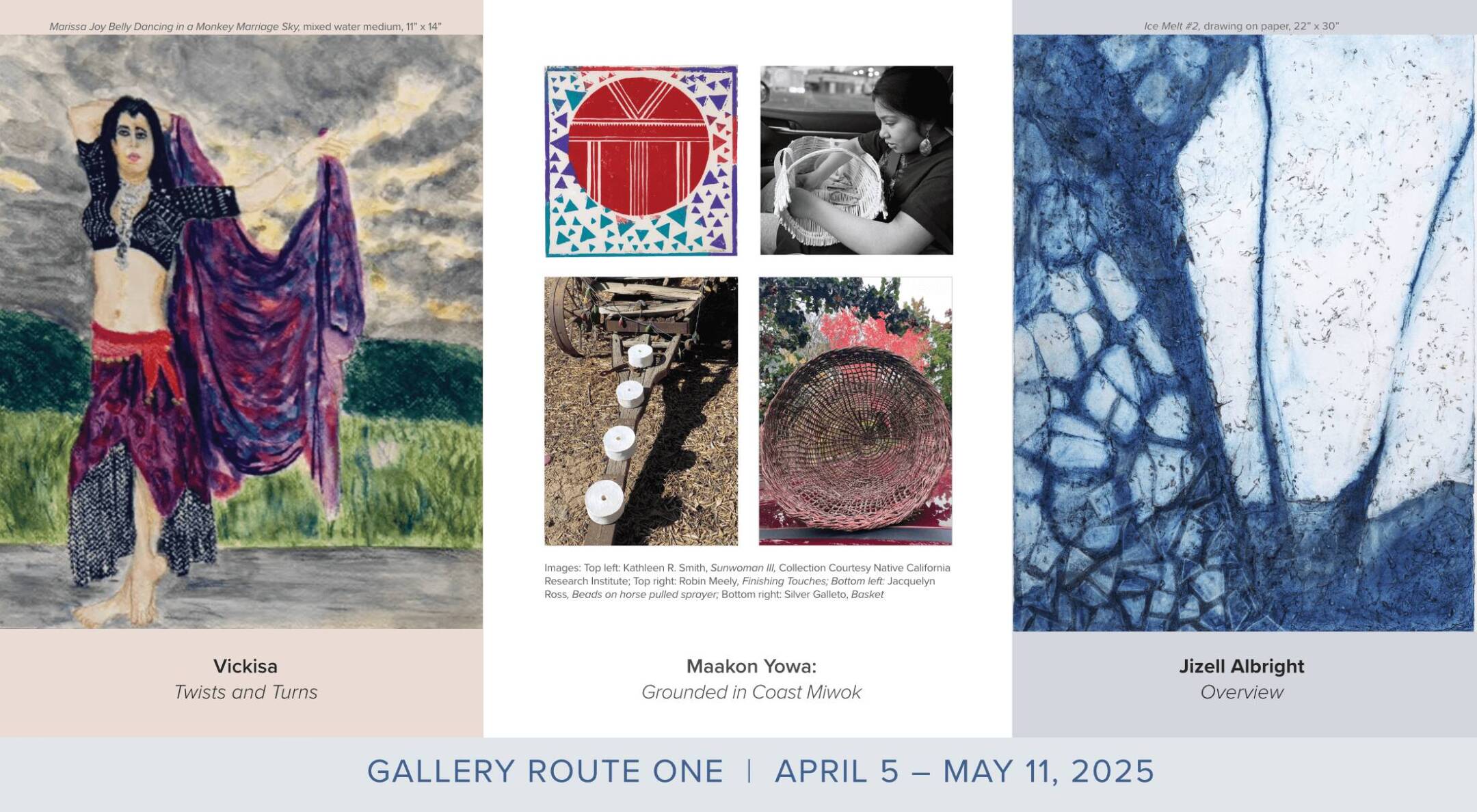GRO Exhibitions Postcard - April 5-May 11, 2025