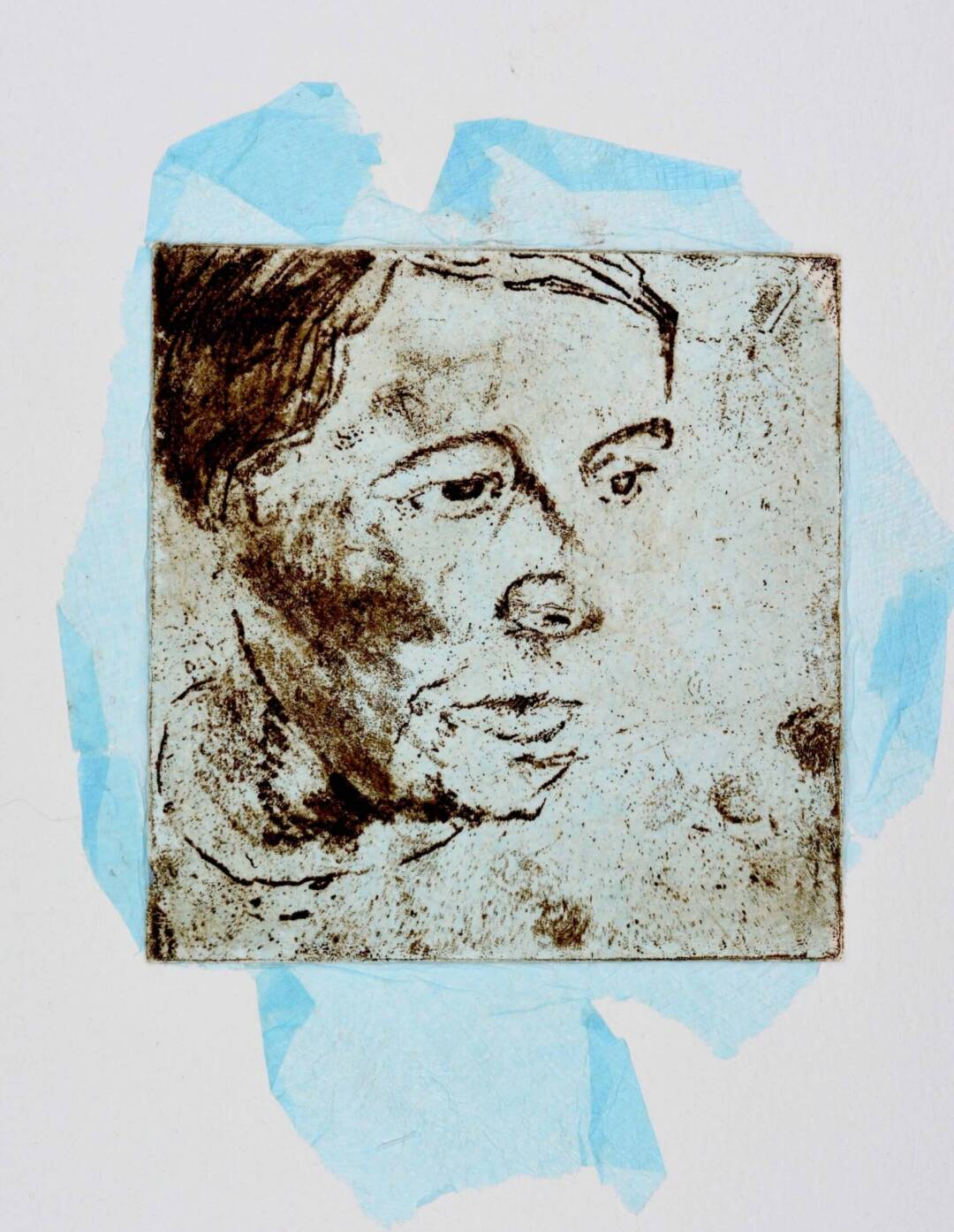 Kelley Berg - Agnes - etcing - 14in x 11in