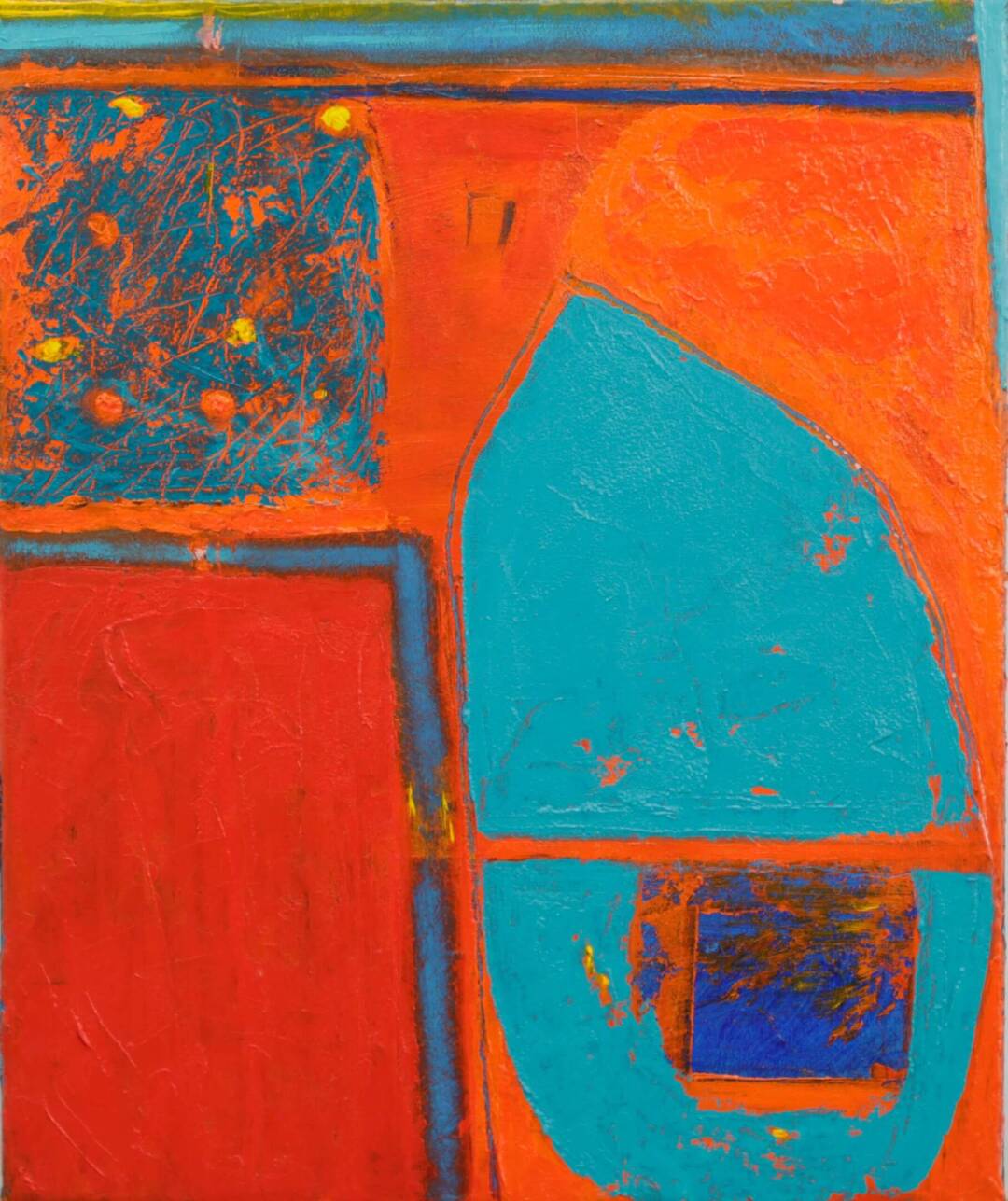 Tonia Sassi - Espacios - Acrylic and cold wax - 24in x 20in