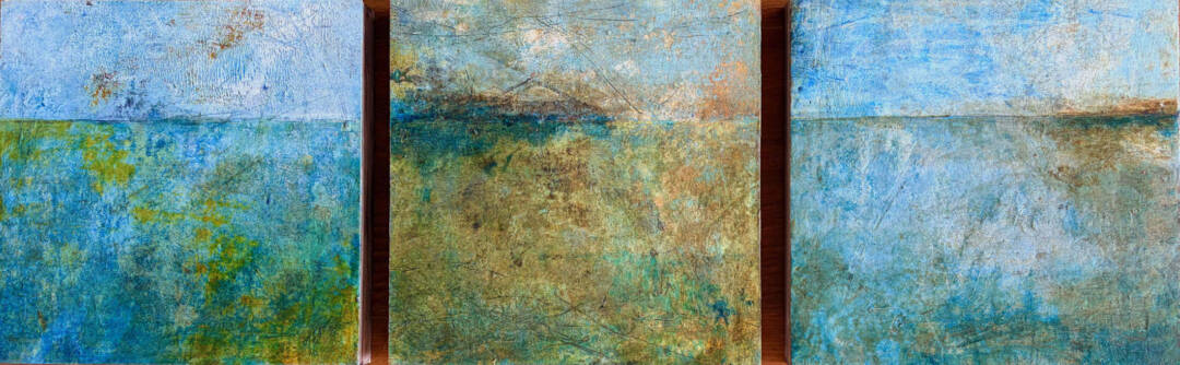 Kelley Berg - Always a Far Reach - cold wax, and oil