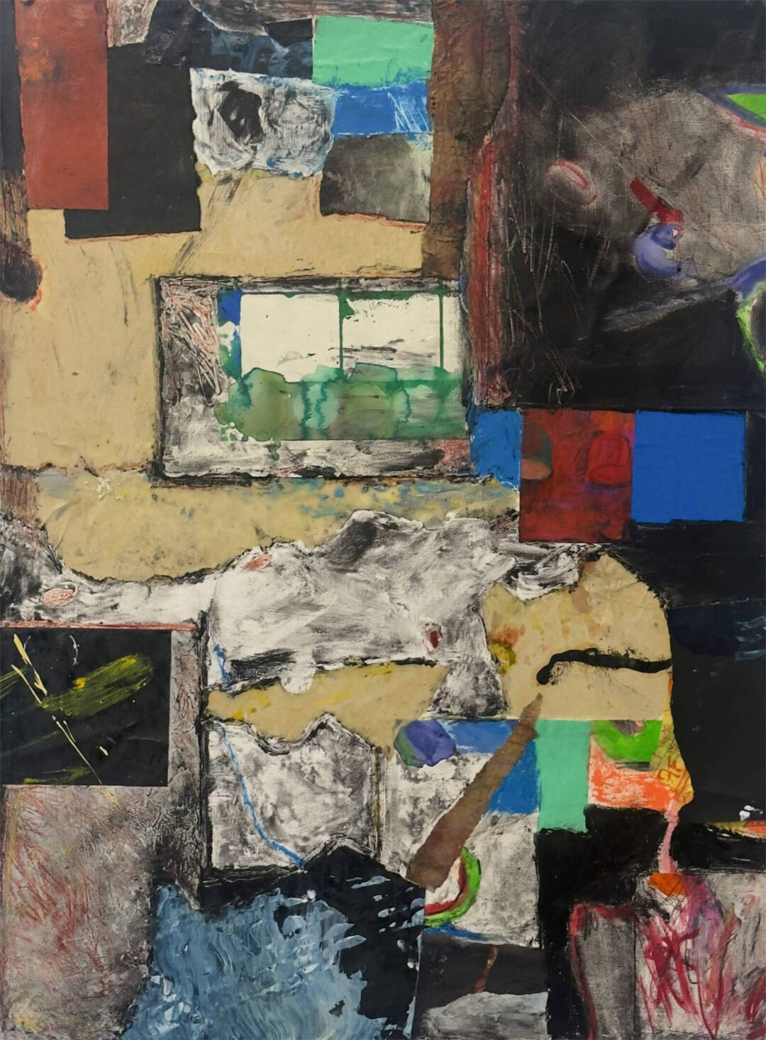 Mary Ann Leff - Do You Remember That Art House On Naoshiima - Mixed media on paper - 22in x 30in