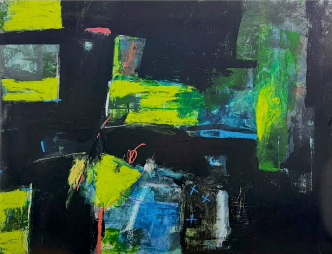 Mary Ann Leff - No Hiding - Acrylic on yupo - 36in x 30in